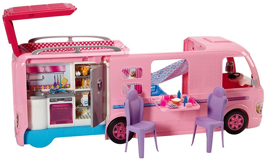 NEW Barbie Puppy Adventure PopUp Camper Vehicle Van