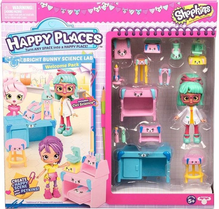 Happy Places Shopkins Bright Bunny Science Lab Pack Cici Science