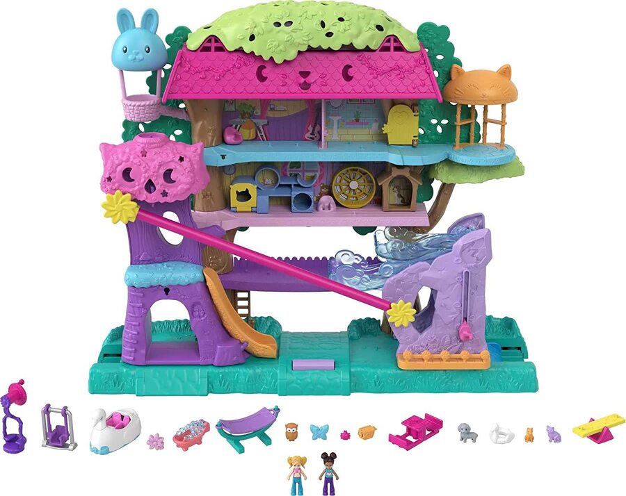 Polly Pocket Pet Adventure Treehouse Playset
