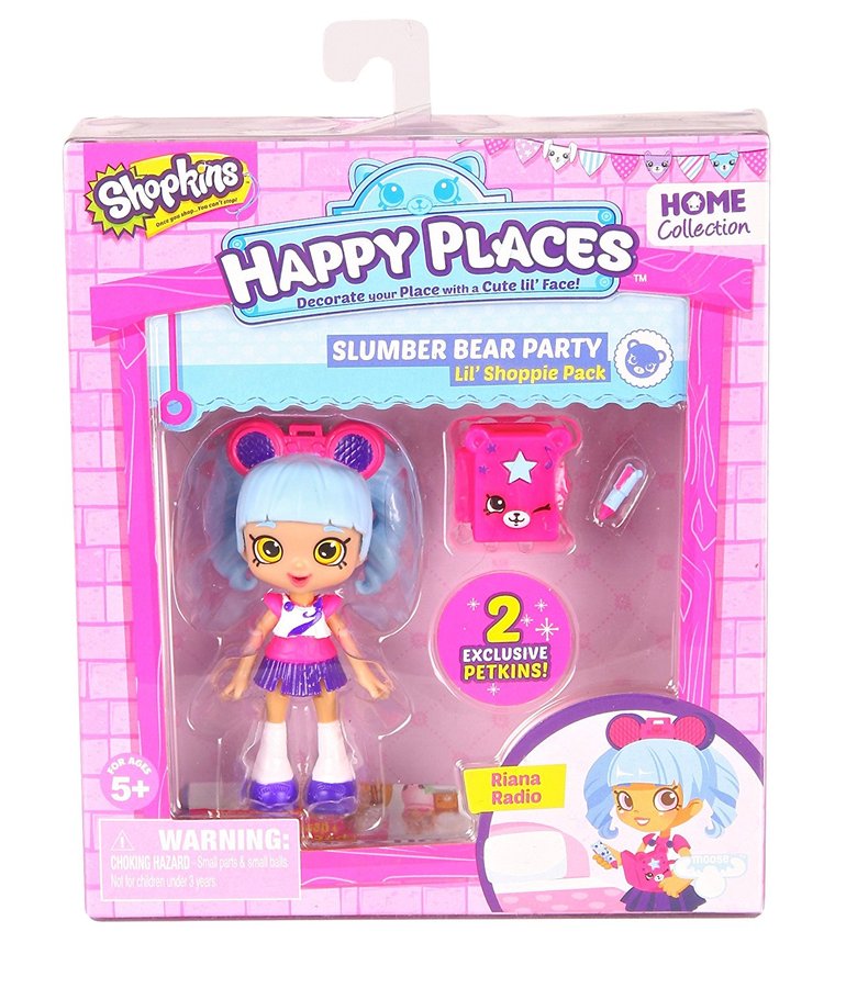 Happy Places Shopkins Single Pack Riana Radio Doll Lemony Gem Toys Online