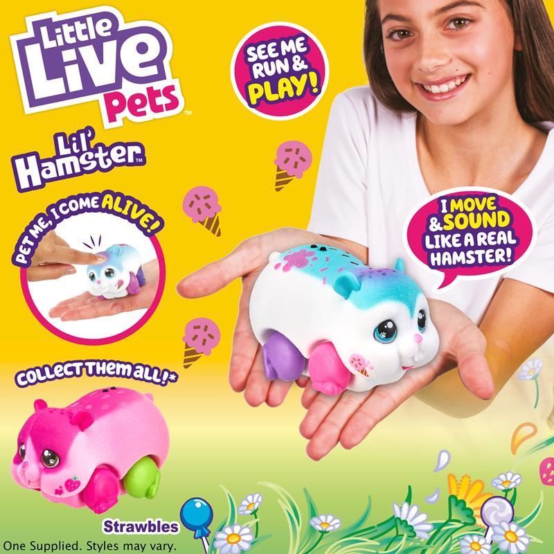 Little Live Pets Lil’ Hamster Single Pack Choose from list Lemony