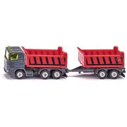 Siku 1685 Die-Cast Vehicle Truck with Dumper Body and Tipping Trailer