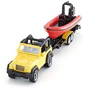 Siku 1658 Die-Cast Vehicle Jeep with Boat