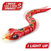 Zuru Robo Alive Slithering Snake Robotic Toy Light up (Series 3) Red