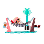 LOL Surprise Vacay Lounge Playset with Leading Baby Collectible Doll and 8 Surprises