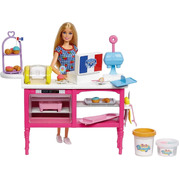 Barbie Pastry-Making Cafe Playset and Doll HJY19