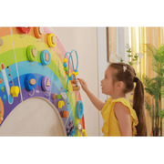 Viga Wooden Rainbow Wall Activity Panel - Educational, Motor skills, Activities Toy