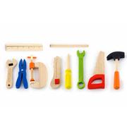 Viga Wooden Pretend Toys - 10 Piece Set Tool Box 