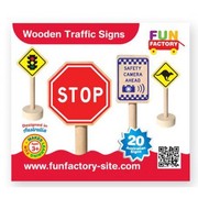 Fun Factory Wooden Educational Toys Australian Traffic Signs 20pc