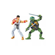 TMNT Teenage Mutant Ninja Turtles VS Street Fighter 2pk Action Figure Leonardo Vs Ryu