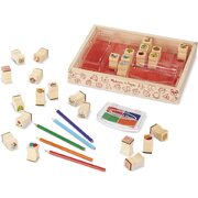 Melissa & Doug Wooden Favorite Things Stamp Set