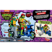 TMNT Teenage Mutant Ninja Turtles Mutant Mayhem Battle Cycle with Raphael Vehicle Playset