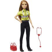 Barbie You can be Anything Career Paramedic Brunette Hair Doll