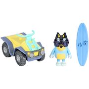 Bluey Figure & Vehicle Beach Quad with Bandit Pack