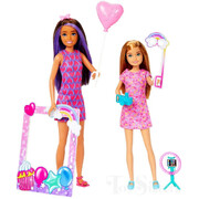 Barbie Celebration Fun Photobooth Playset Skipper & Stacie Doll 2-Pack