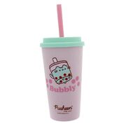 Pusheen The Cat Sips Beaker and Straw Bottle
