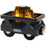 Brio World Light Up Gold Wagon 2pc 33896
