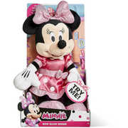 Disney Junior Interactive Minnie Mouse Bow Glow Plush Pink (Talking, Lights Up)