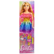 Barbie Large doll Blond Hair And Rainbow Dress 28" 71cm