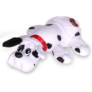 Pound Puppies Newborns Plush White and Black Spots