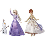 Disney Frozen Elsa, Anna, and Olaf Fashion Doll Set