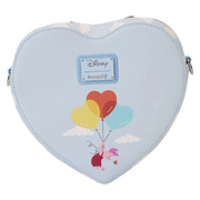 Loungefly Disney Winnie the Pooh Floating Balloons Heart 8" Faux Leather Crossbody Bag