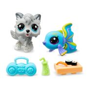 Littlest Pet Shop Pet Pairs with Virtual Code Dog #20 and Fish #24