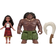 Disney Moana & Maui Ocean Adventures 2-Pack Small Dolls & Accessory Set