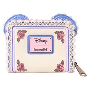 Loungefly Minnie Mouse Floral and Lace Zip Around Wallet