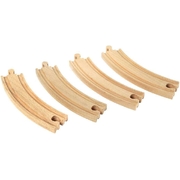 Brio World Large Curved Tracks Pack 4pc 33342
