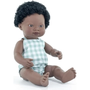Miniland Educational My Friends & Me Baby Doll African Boy Dressed 38cm