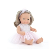 Miniland Educational My Friends & Me Baby Doll Dark Blonde Caucasian Dressed 38cm