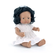 Miniland Educational My Friends & Me Baby Doll Latin Girl Dressed 38cm