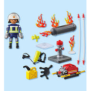Playmobil Action Heroes Firefighter with Water Pump 42pc 71826