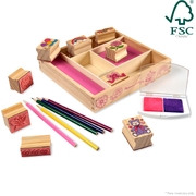 Melissa & Doug Wooden Friendship Stamp Set