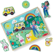 Melissa & Doug Ms. Rachel Wooden Song Puzzle – 6 Pieces