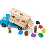 Melissa & Doug Wooden Shape-Sorting Dump Truck