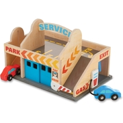 Melissa & Doug Wooden Service Station Parking Garage