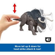 Jurassic World Rebirth Wild Roar Nasutoceratops Dinosaur Toy