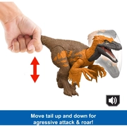Jurassic World Rebirth Wild Roar Utahraptor Dinosaur Toy