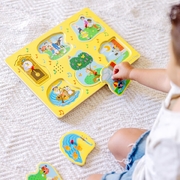 Melissa & Doug Nursery Rhymes Sound Puzzle - 6 Pieces - Yellow