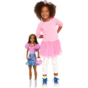 Barbie Large doll - Brunette Pink Top, Denim Skirt, & Cowboy Boots 28" 71cm HYT85