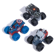 Monster Jam Marvel 1:87 Mini Trucks 3 Pack - Thor, Captain America, War Machine