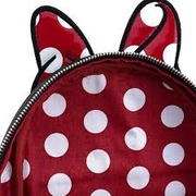Loungefly Disney - Minnie Mouse Bow 10" Faux Leather Mini Backpack