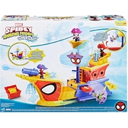 Marvel Spidey and his Amazing Friends Water-Webs Webs Ahoy Bubble Pirate Ship Toy