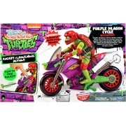 TMNT Teenage Mutant Ninja Turtles TMNT Purple Dragon Motorcycle with Raphael Figure
