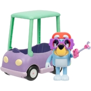 Bluey Chat Mates Figure & Vehicle - Grannies Car with Janet