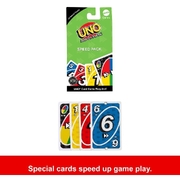 4 x UNO Add-On Packs Card Game (Reverse, Swap, Stack, and Speed)
