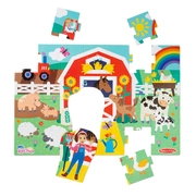 Melissa & Doug Ms Rachel Farm Floor Puzzle 24pcs
