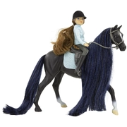 Breyer Freedom Thoroughbred 'Jet' & English Rider Charlotte